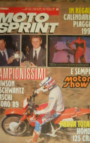 Motosprint 49 1989 Test Honda 125 CRM - Lawson e Schwants Campioni