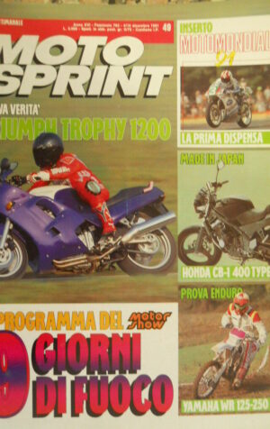 Motosprint 49 1991 Honda CB-1 400 Type II - Test Enduro Yamaha WR125-250