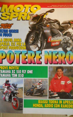 Motosprint 49 1993 test Yamaha XC 150 FLY One - Yamaha TDM 850