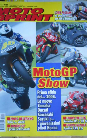 Motosprint 49 2005 Test Yamaha R1 e R1 SBK - Aprilia RXV 4.5