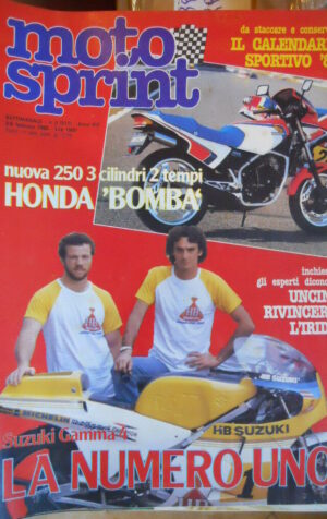 Motosprint 5 1983 Suzuki Gamma 4 di Uncini & Mamola - Motocross Beppe Andreani