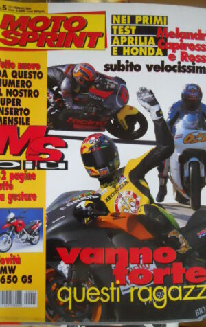 Motosprint 5 2000 Test BMW F 650 GS - Melandri Capirossi Valentino ROSSI