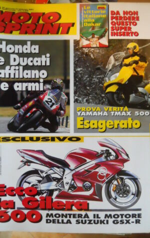 Motosprint 5 2001 Ecco la Gilera 600 - Test Yamaha Tmx 500 -Inserto Parigi Dakar