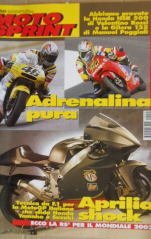 Motosprint 50 2001 Honda NSR 500 Valentino Rossi - Gilera 125 Poggiali