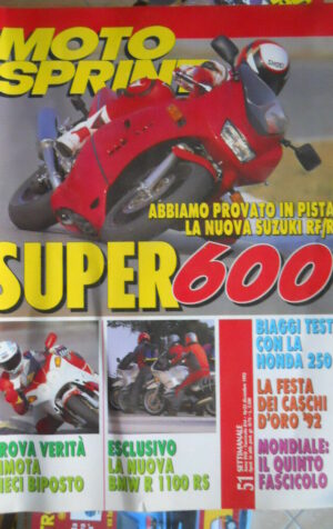 Motosprint 51 1992 Super Suzuki 600 RF/R - Test Bimota - Nuova BMWR 1100 RS