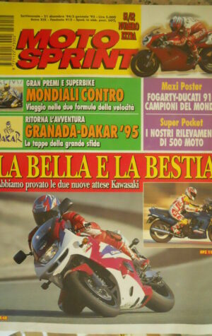 Motosprint 51/52 1995 Test Novità Kawasaki ZX-6R la Bestia !!!