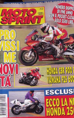 Motosprint 52 1997 Test Honda CBR 900 Rr - Yamaha FZS 600 Fazer
