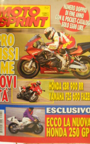 Motosprint 52 2007 test Honda CBR 900 RR - Yamaha FZS 600 - Honda 250 GP