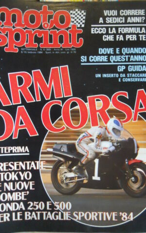 Motosprint 6 1984 Marc Velkeneers - Michele Rinaldi motocross - Parigi Dakar