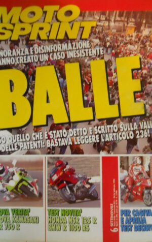 Motosprint 6 1993 Test Kawasaki ZXR 750 R - Honda NSR 125 R - BMW R 1100 RS