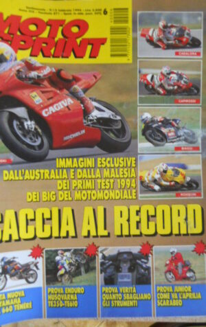 Motosprint 6 1994 Yamaha XTZ 660 Tenere - Enduro Husqvarna TE 350-Te610