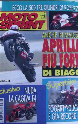 Motosprint 7 1997 SBK Foadìgarty Ducati record - Cagiva F4