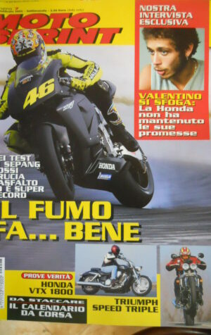 Motosprint 7 2002 Valentino Rossi e Honda - Test Honda VTX 1800