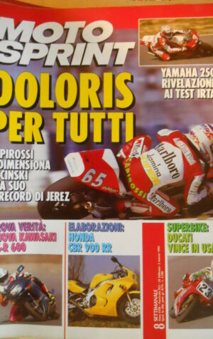 Motosprint 8 1993 Test Kawasaki ZZ-R 600 - Elaborazione Honda CBR 900 RR