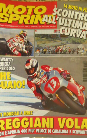 Motosprint 8 1995 Reggiani vola con Aprilia - Test 14 moto Bimota YB9 SR