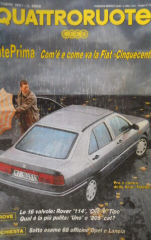 Quattroruote 432 1991 Pro e contro Seta Toledo-inserto alleg.Anteprima:Fiat500