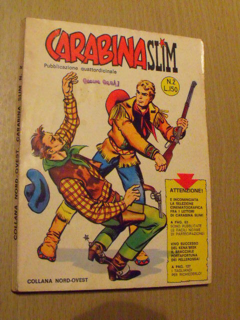 Carabina Slim n?2 1969 Collana Nord-Ovest