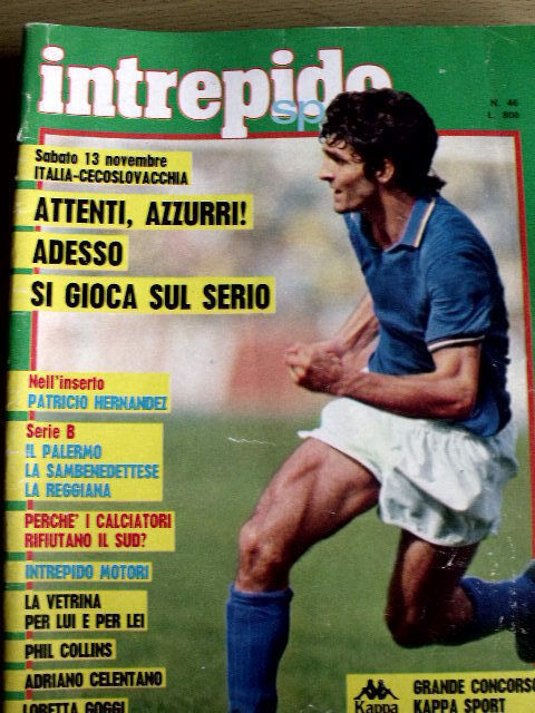 Intrepido 46 1982 - Palermo foto Sambenedettese Reggiana