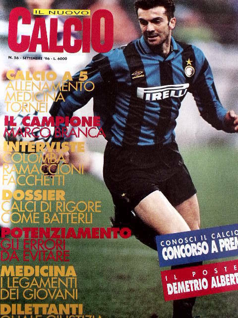 Nuovo Calcio 56 1996 Marco Branca - Poster Demetrio Albertini - Facchetti