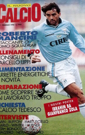 Nuovo Calcio 71 1998 Roberto Mancini - Poster di Gianfranco Zola e Ibrahim BA