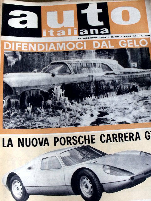 Auto Italiana 50 1963 Nuova Porsche Carrera GTS