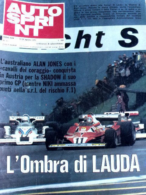 Autosprint 33 1977 Alan Jones Ferrari di Lauda - Elio De Angelis in paradiso