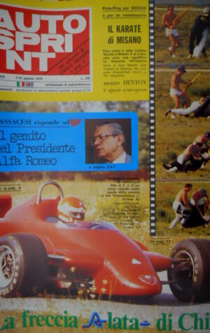 Autosprint 32 1979 Giacomelli inaugura nuova Alfa F.1.Italiani al verticeF3 sc.5