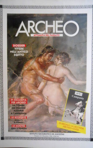 ARCHEO 22 1986 Tarquinia: Tomba dei Demoni Azzurri.Amanti a Pompei.Antico Egitto