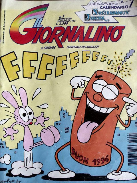 Giornalino 1 1996 Supplemento speciale CALENDARIO Nostradamus Junior
