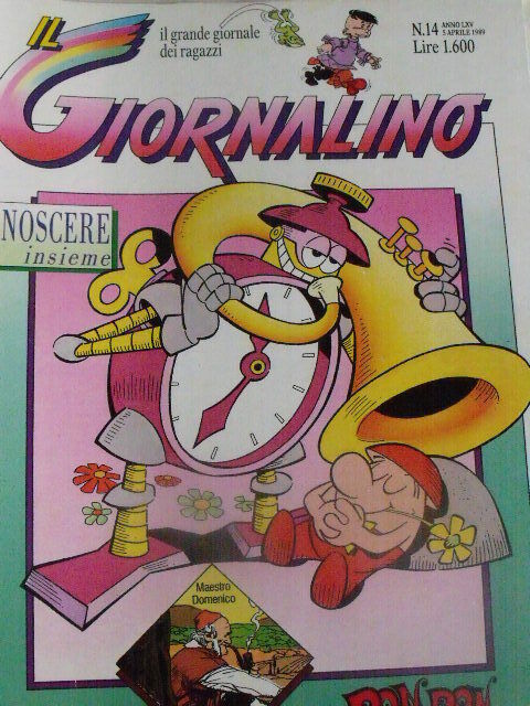 Giornalino 14 1989 Maestro Domenico di Sergio Toppi + inserto Conoscere Insieme