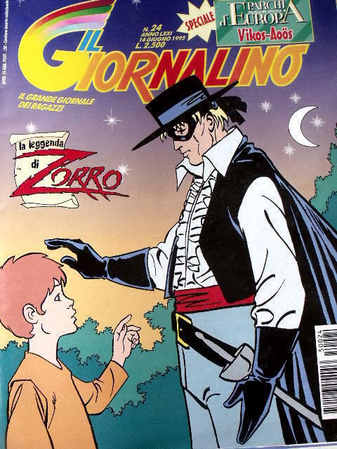 Giornalino 24 1995 con inserto PARCHI NAZIONALE D'EUROPA VOL.5