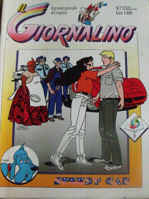 Giornalino 7 1990 Cornice ROMA -Zorrykid all'arrembaggio di Jacovitti +inse