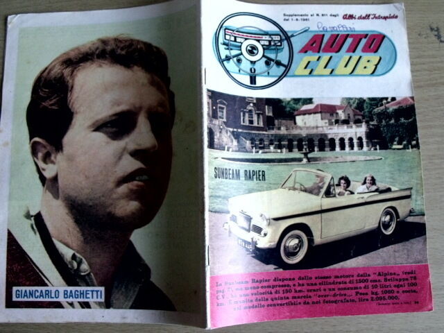 Auto Club 811 1961 Sunbeam Rapier - Giancarlo Baghetti