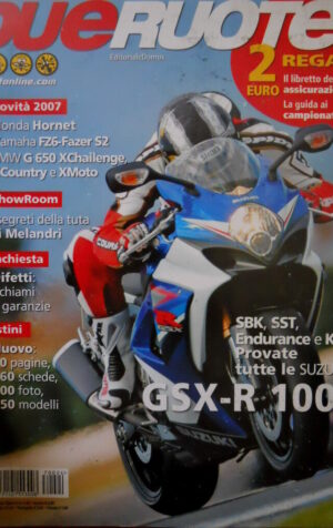 Dueruote 24 2007 Novità: Honda Hornet, Yamaha FZ6-Fazer S2. GSX R 1000