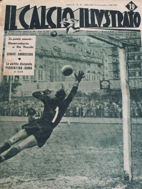 Il Calcio Illustrato 47 1940 Vittoria Genova su Ambrosiana