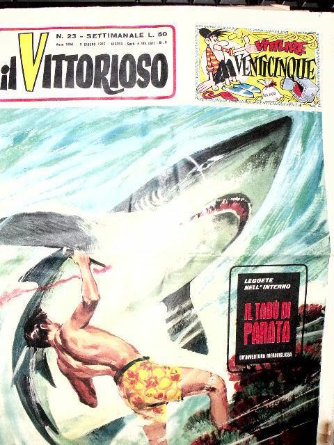 Il Vittorioso 23 1962 Il Tabù di parata di Carlo Boscarato -con bollino Vittlire