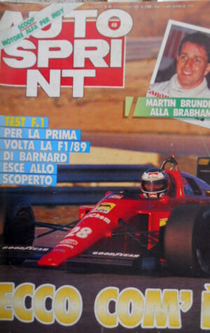 Autosprint 49 1988 Com'è la Ferrari di Barnard. Martin Brundle alla Brabham