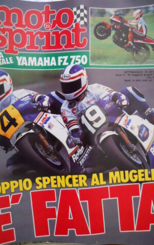 Motosprint 22 1985 Doppio Spencer al Mugello. Prova Yamaha FZ 750