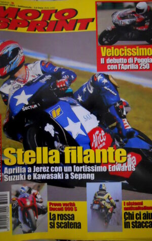 Motosprint 3 2003 Debutto ottimo di Poggiali con l'Aprilia 250. Test MotoGP
