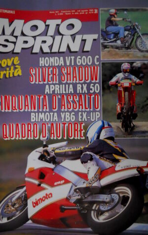 Motosprint 31 1989 Prove verità Honda VT 600C, Aprilia RX 50, Bimota YB6 Ex-Up