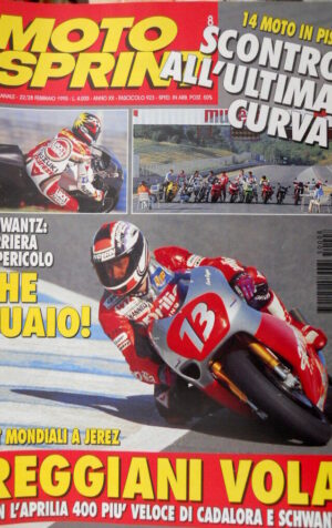 Motosprint 8 1995 Schwantz: carriera in pericolo. Test a Jerez: Reggiani vola