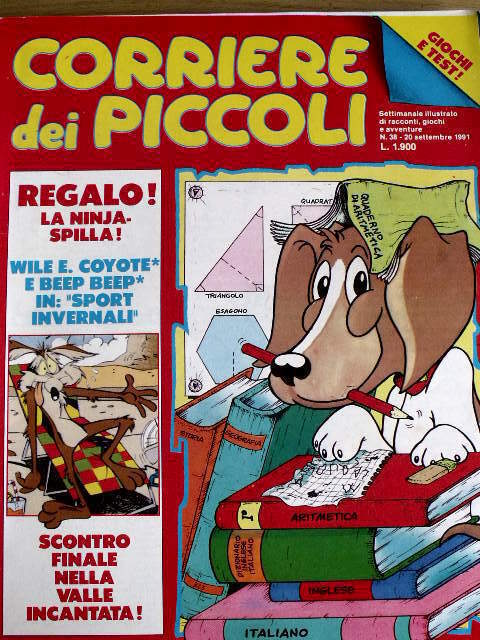 Corriere dei Piccoli 38 1991 Wile E. Coyote - Nella Foresta incantata + inserto