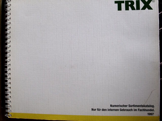 Catalogo specializzato TRIX 1997 solo rivenditori - INTROVABILE - DEU -Tr.13