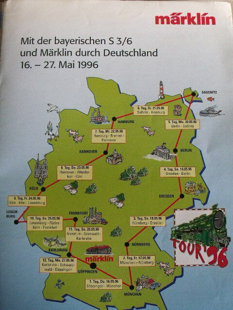 Depliant Novità Marklin 1996 TOUR 1996 - DEU - Tr.3