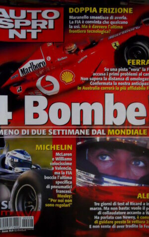 Autosprint 8 2002 Alesi: test al Ricard. McLaren e Williams veloci a Valencia