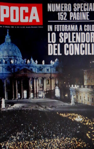 Epoca 630 1962 Foto a colori del concilio di Roma. Nuovi programmi TV