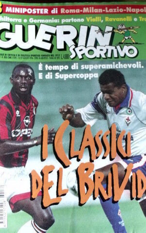 Guerin Sportivo 33/34 1996 Poster Roberto Baggio - Balbo - Beppe Signori  [GS24]