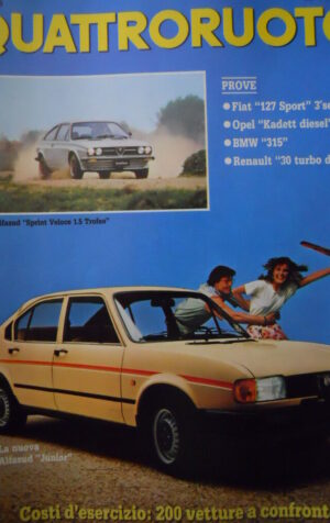 Quattroruote 319 1982  - TEST fiat 127 Sport 3°serie - BMW 315   [Q36]