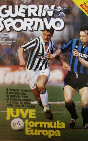 Guerin Sportivo 13 1985 [gs.28] inserto CalcioMondo speciale Bordeaux - Verona