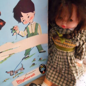 Bambola MINIFON vintage SENZA scatolo anni 70 CON DISCHETTO  -